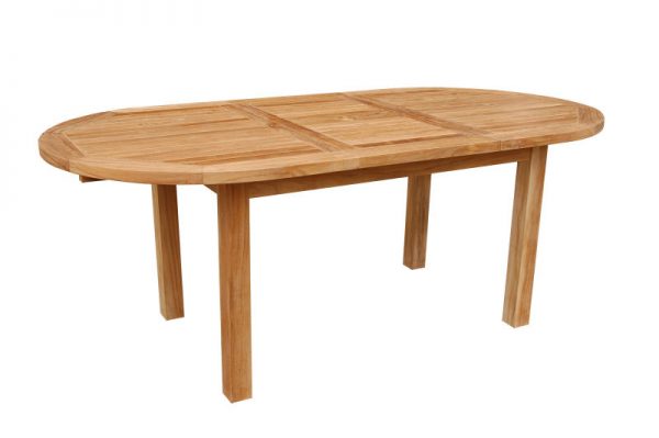 Teak Extending Oval Dining Table TBX-079V
