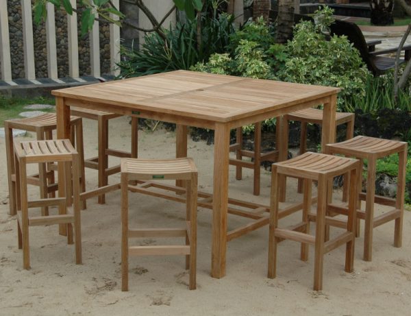 Bar Height Dining Table With Stools