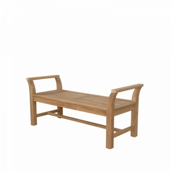 Outdoor Backless Bench With Arms