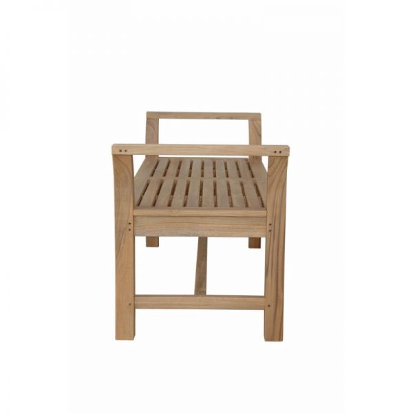 Outdoor Backless Bench With Arms
