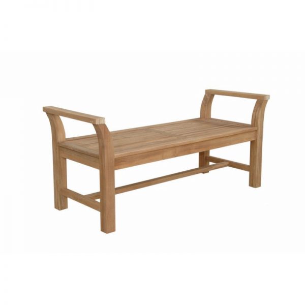 Outdoor Backless Bench With Arms