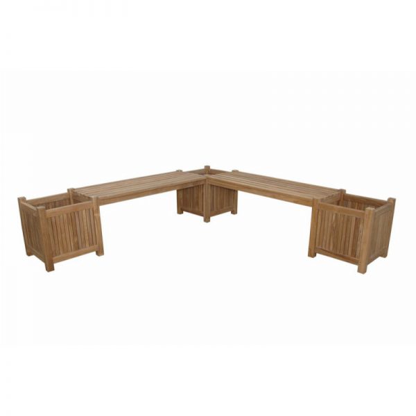 Planter With Bench