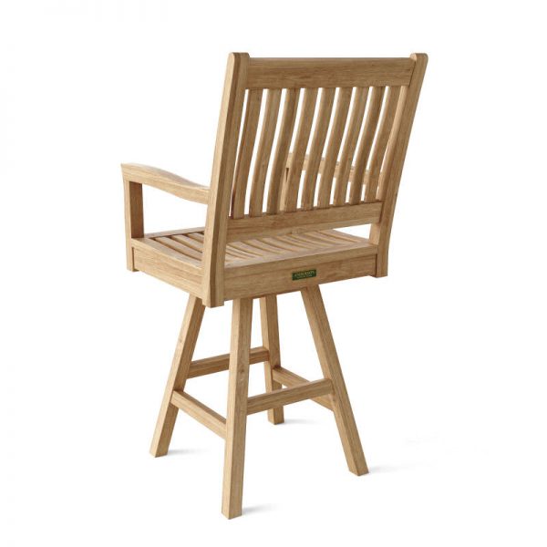 Swivel Bar Stool With Back