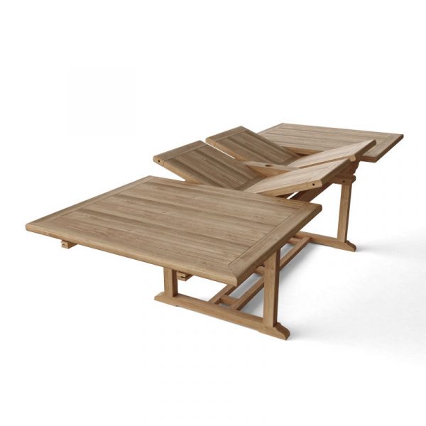 Teak Extending Outdoor Dining Table TBX-117RD