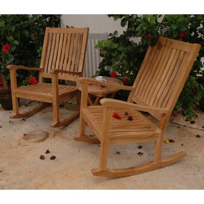 Outdoor Wooden Rocking Chair SET-47