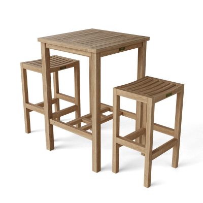 Teak Pub Table Set