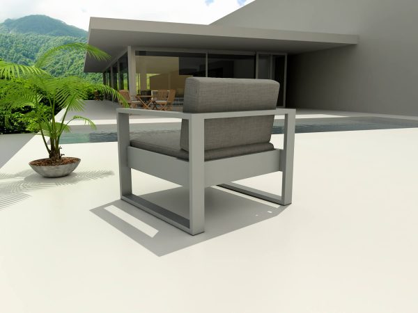 Aluminum Deep Seating Arm Chair DS-1001