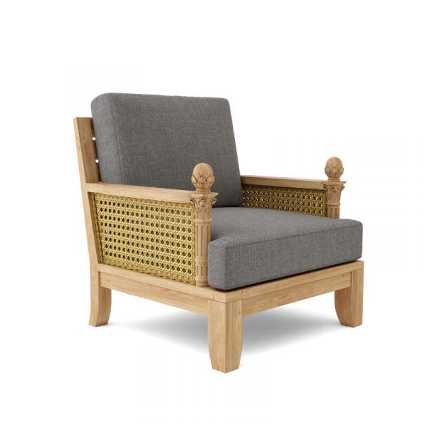 Deep Seating Outdoor Sectional Armchair DS-501 slate