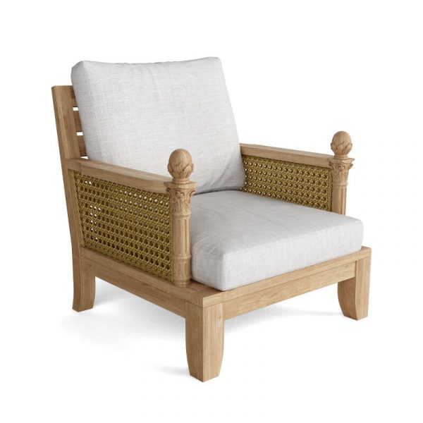 Deep Seating Outdoor Sectional Armchair DS-501 white