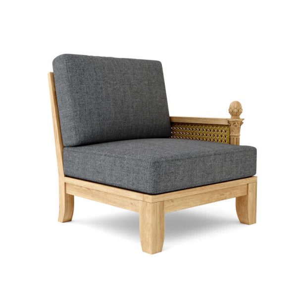 Deep Seating Outdoor Sectional Left DS-503 charcoal