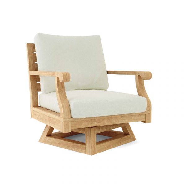 Canvas Natural Outdoor Swivel Chair DS-608
