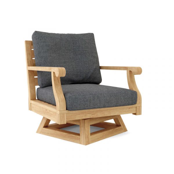 Charcoal Outdoor Swivel Chair DS-608