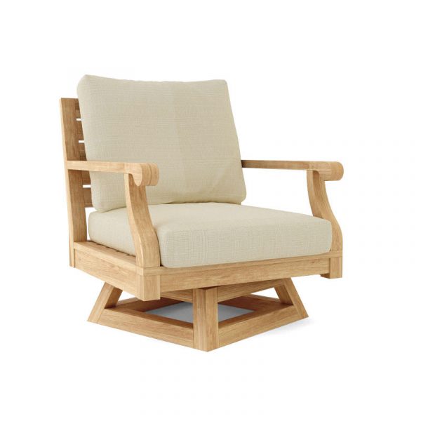 Beige Outdoor Swivel Chair DS-608