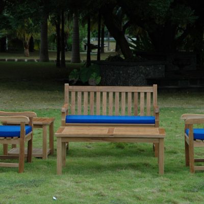 Outdoor Bench and Coffee Table Set - 118