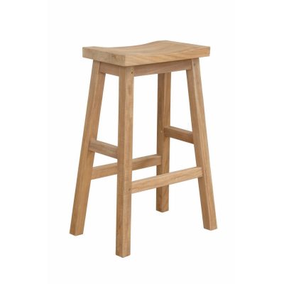 Outdoor Teak Bar Stool Rectangular