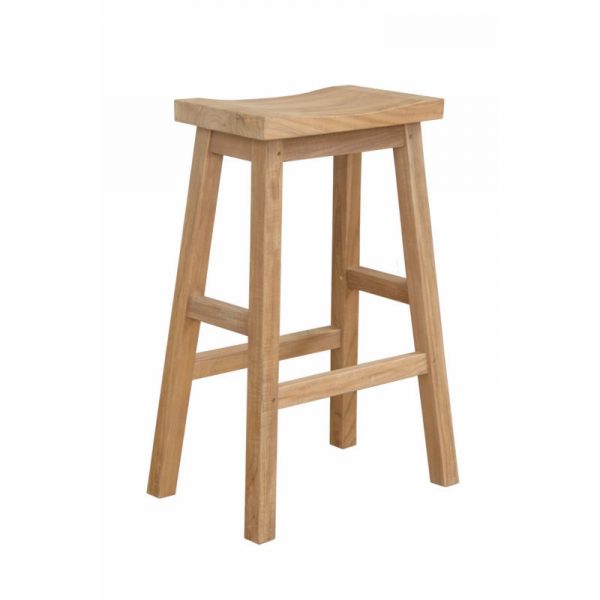 Outdoor Teak Bar Stool Rectangular