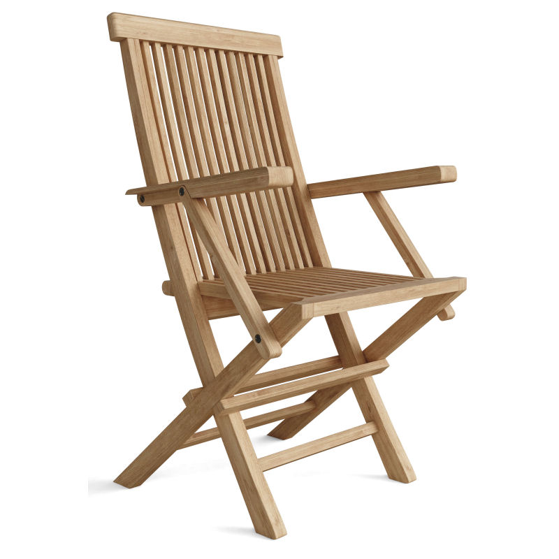 Teak Folding Chair With Arms